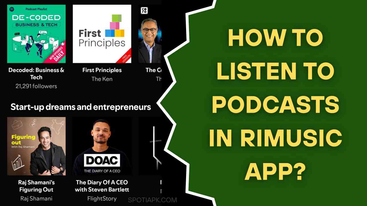 How to Listen to Podcasts in RiMusic App