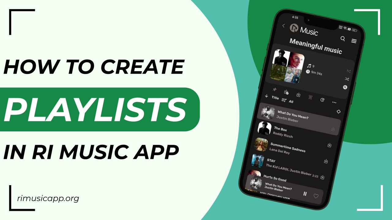 How to Create Playlists in RiMusic App