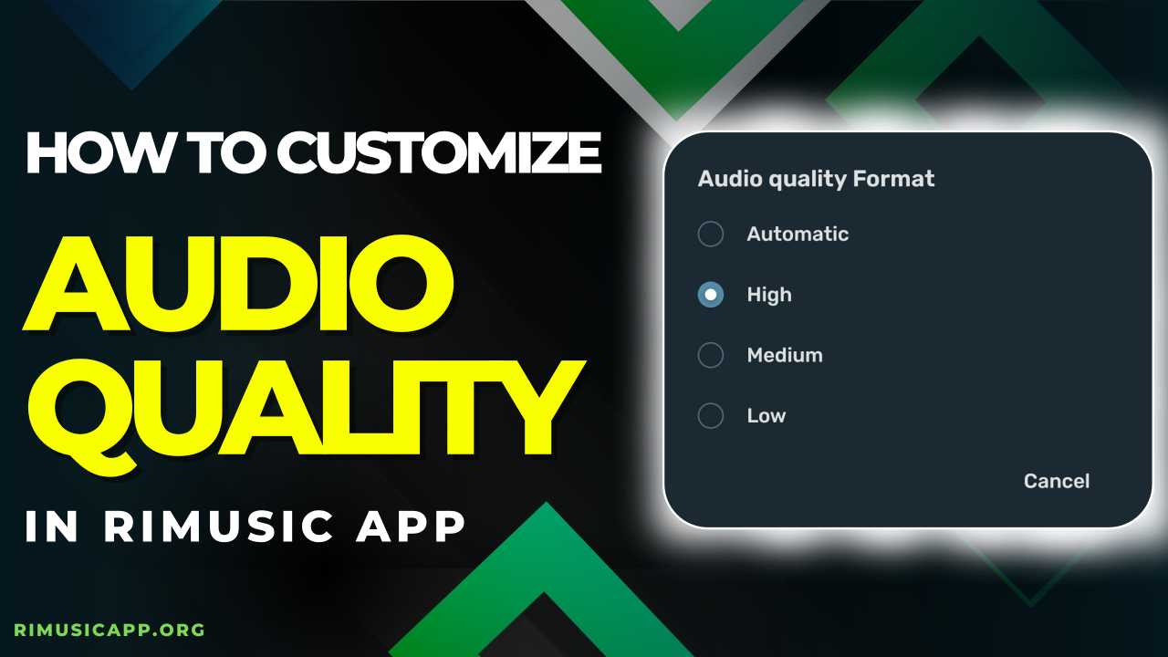 How to Customize Audio Quality in RiMusic App